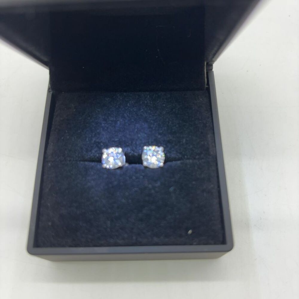 Zales 2ct Diamond Certified Studs - Picture 2 of 3
